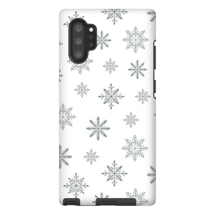 Galaxy Note 10 plus StrongFit Snowflakes by Julia Badeeva