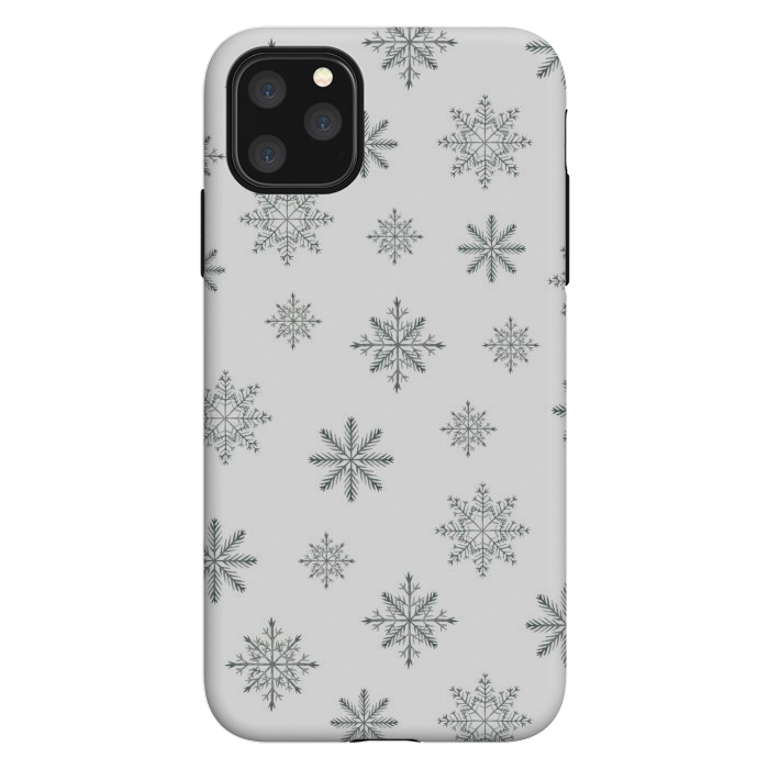 iPhone 11 Pro Max StrongFit Snowflakes by Julia Badeeva
