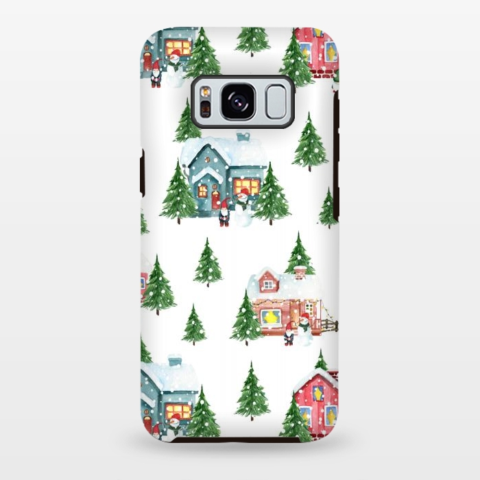 Galaxy S8 plus StrongFit Winter vilage by Julia Badeeva