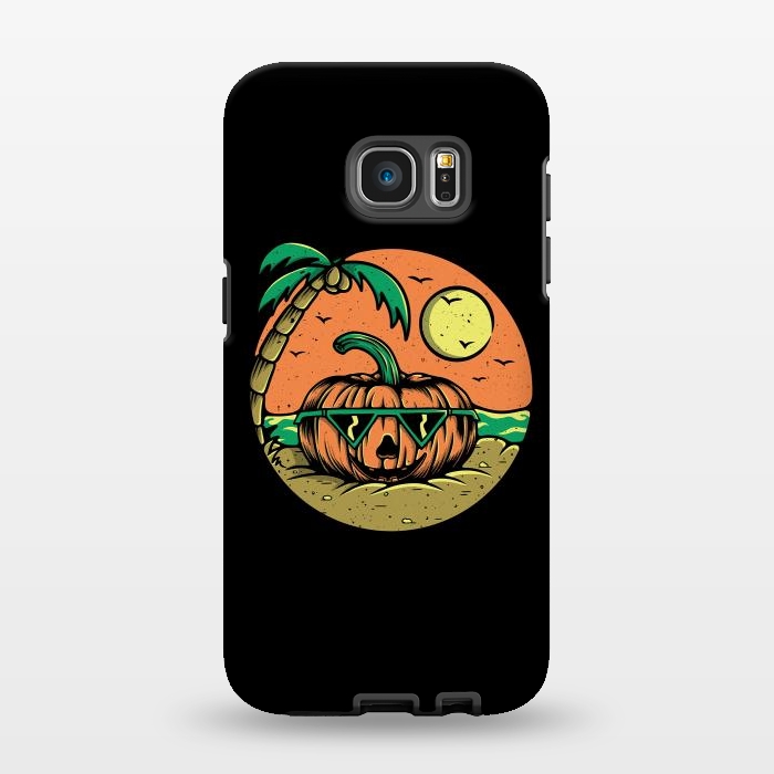 Galaxy S7 EDGE StrongFit Pumpkin Summer by Afif Quilimo