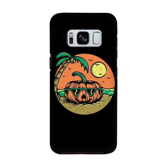 Galaxy S8 StrongFit Pumpkin Summer by Afif Quilimo