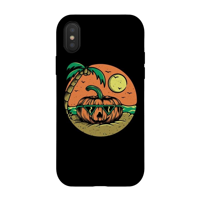 iPhone Xs / X StrongFit Pumpkin Summer by Afif Quilimo
