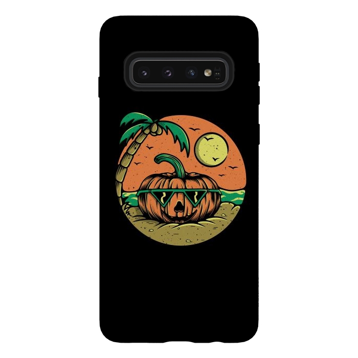 Galaxy S10 StrongFit Pumpkin Summer by Afif Quilimo