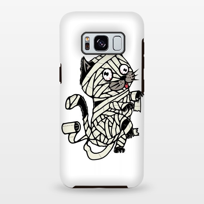 Galaxy S8 plus StrongFit Mummy Cat by Afif Quilimo