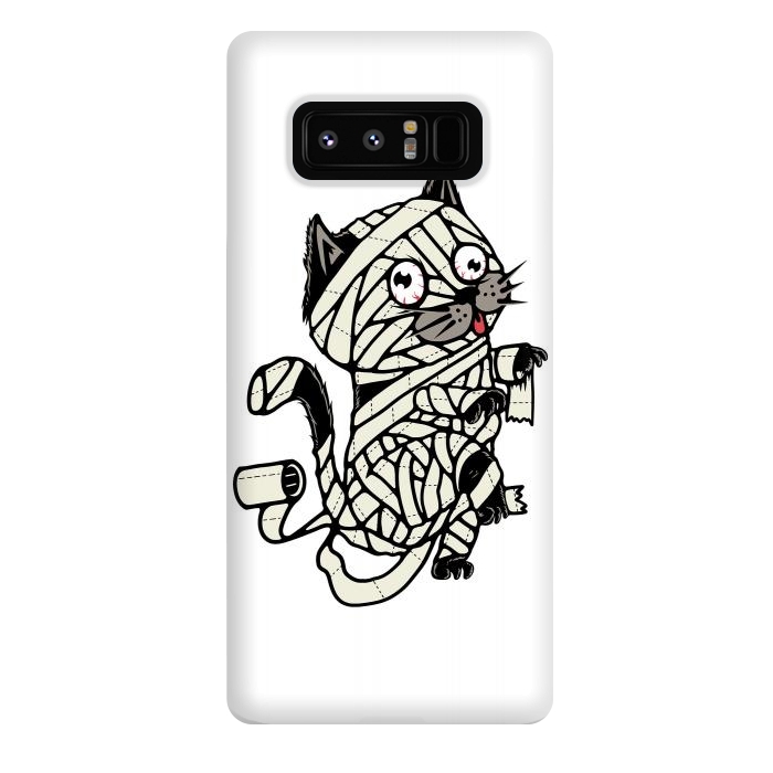 Galaxy Note 8 StrongFit Mummy Cat by Afif Quilimo
