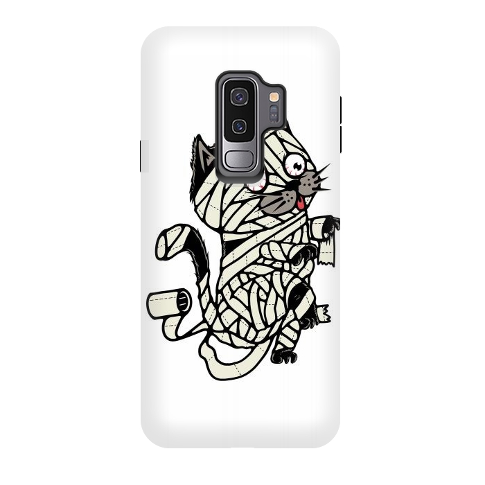 Galaxy S9 plus StrongFit Mummy Cat by Afif Quilimo
