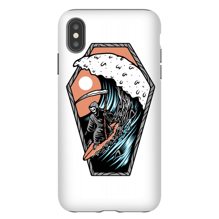 iPhone Xs Max StrongFit Surf Till Die by Afif Quilimo