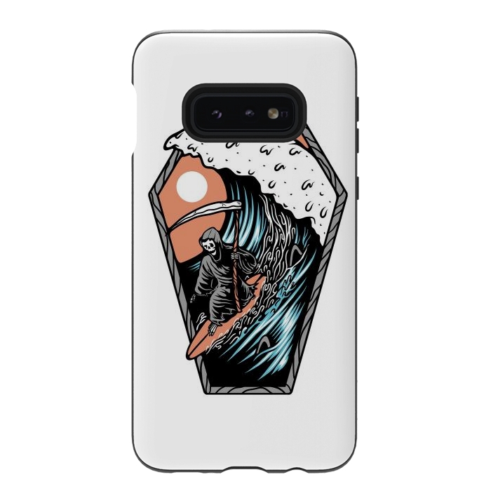 Galaxy S10e StrongFit Surf Till Die by Afif Quilimo