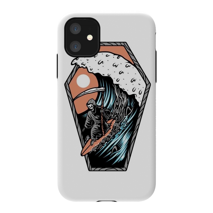 iPhone 11 StrongFit Surf Till Die by Afif Quilimo