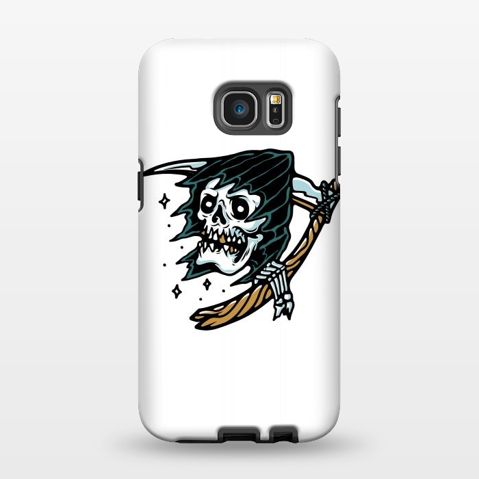 Galaxy S7 EDGE StrongFit Grim Reaper Tattoo by Afif Quilimo