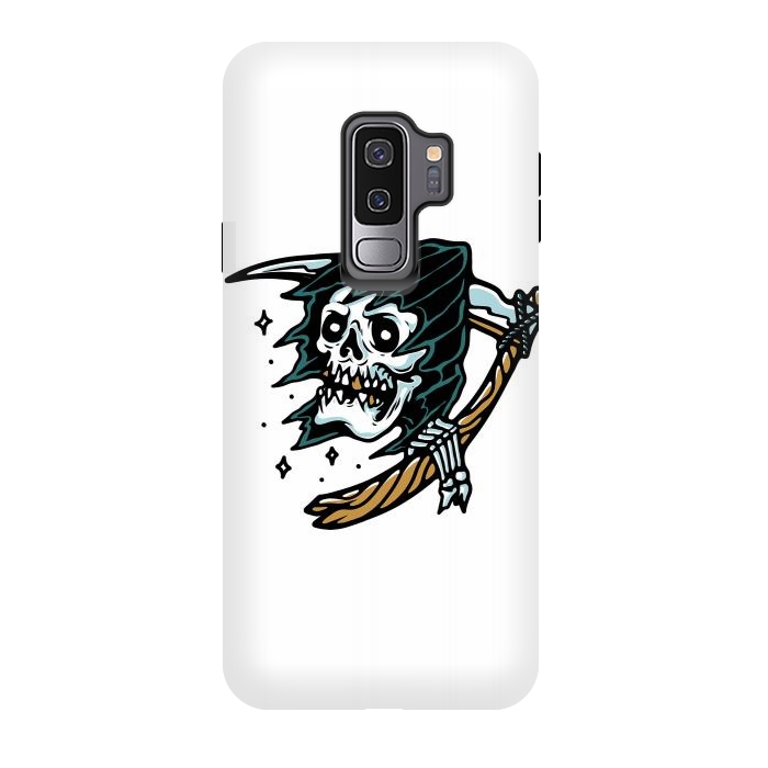 Galaxy S9 plus StrongFit Grim Reaper Tattoo by Afif Quilimo
