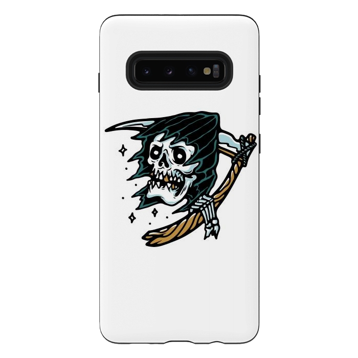 Galaxy S10 plus StrongFit Grim Reaper Tattoo by Afif Quilimo