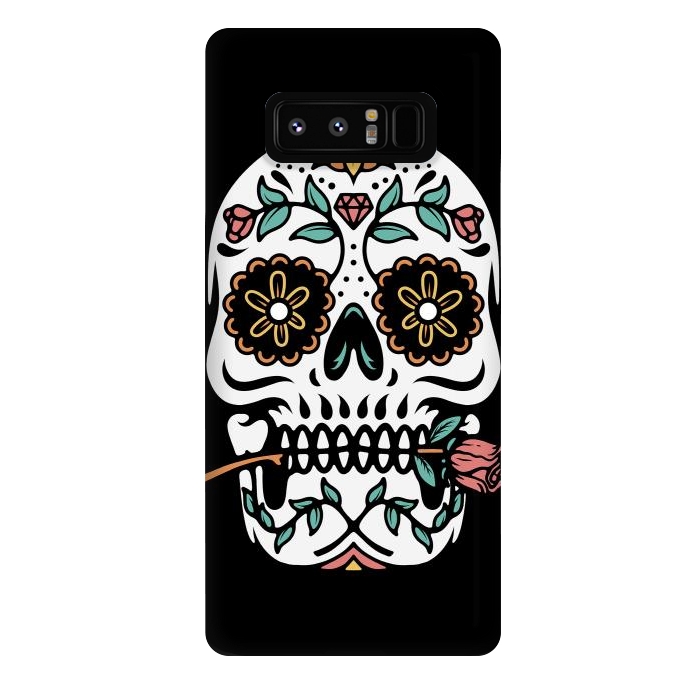 Galaxy Note 8 StrongFit Mexican Skull by Afif Quilimo