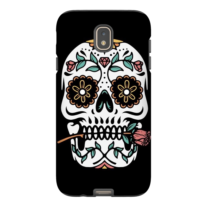 Galaxy J7 StrongFit Mexican Skull by Afif Quilimo