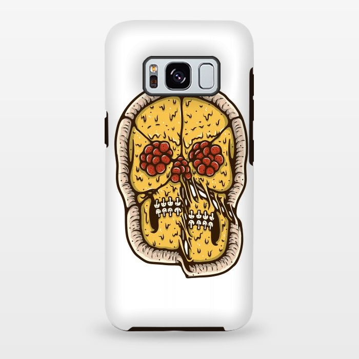 Galaxy S8 plus StrongFit pizza Skull by Afif Quilimo