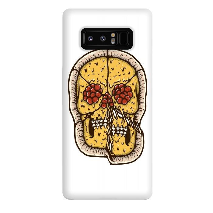 Galaxy Note 8 StrongFit pizza Skull by Afif Quilimo
