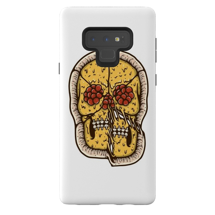 Galaxy Note 9 StrongFit pizza Skull by Afif Quilimo