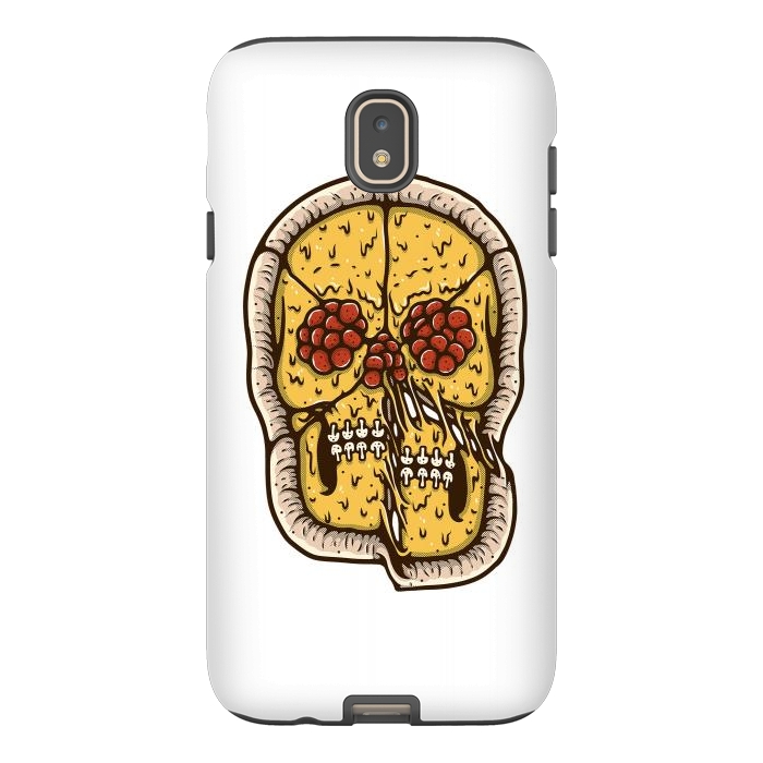Galaxy J7 StrongFit pizza Skull by Afif Quilimo