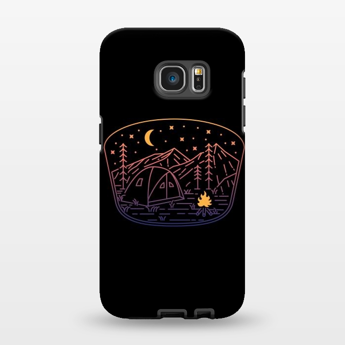 Galaxy S7 EDGE StrongFit Camp Fire Line by Afif Quilimo