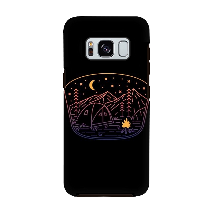 Galaxy S8 StrongFit Camp Fire Line by Afif Quilimo