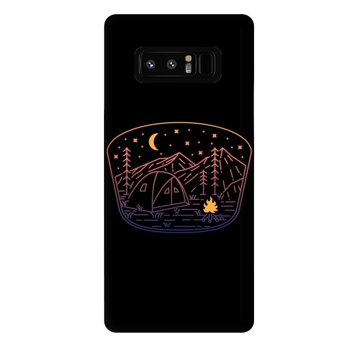 Galaxy Note 8 StrongFit Camp Fire Line by Afif Quilimo