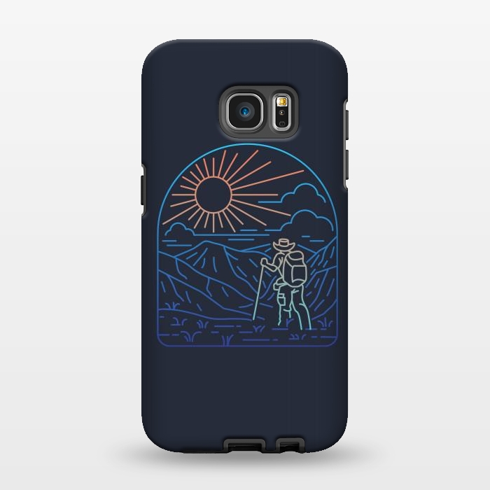 Galaxy S7 EDGE StrongFit Hiker Line by Afif Quilimo