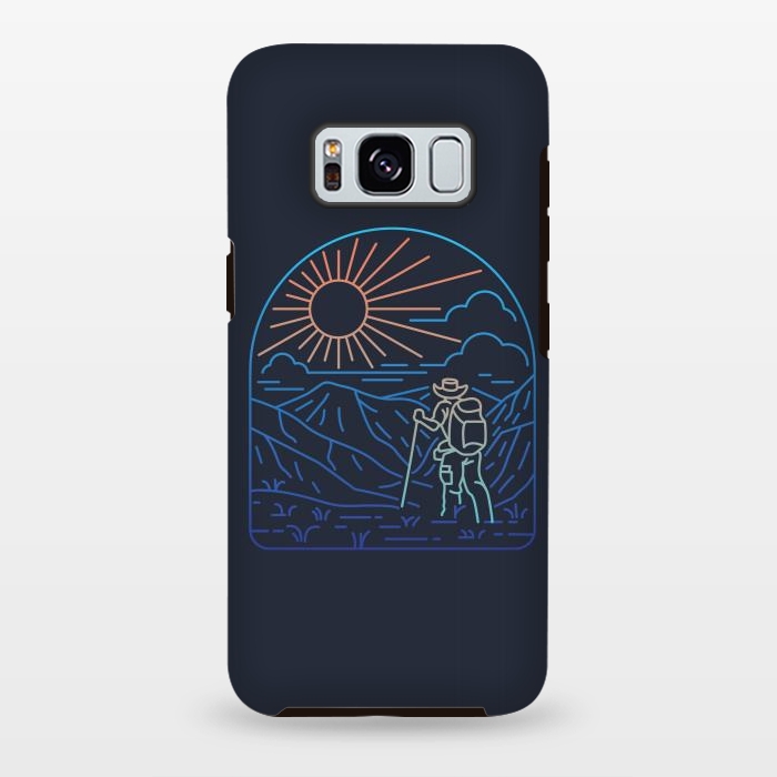 Galaxy S8 plus StrongFit Hiker Line by Afif Quilimo