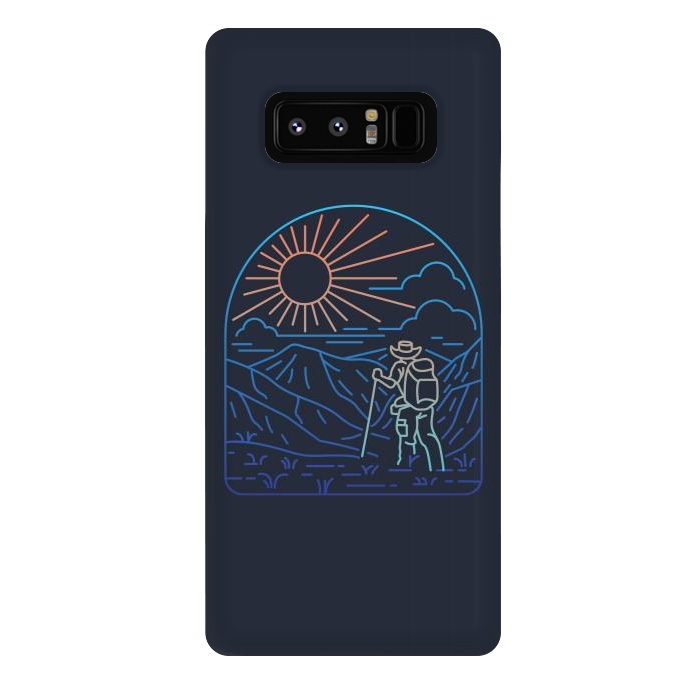Galaxy Note 8 StrongFit Hiker Line by Afif Quilimo