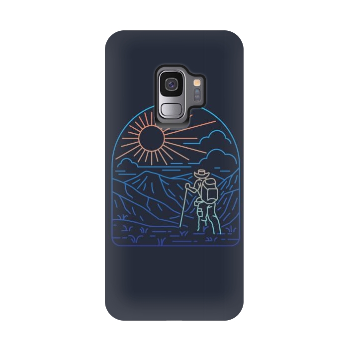 Galaxy S9 StrongFit Hiker Line by Afif Quilimo