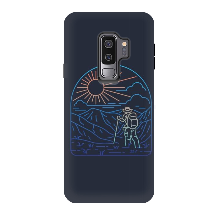 Galaxy S9 plus StrongFit Hiker Line by Afif Quilimo