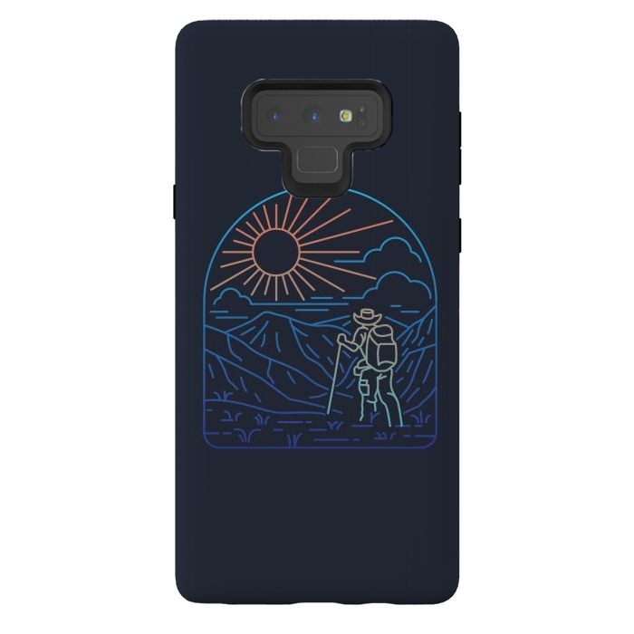 Galaxy Note 9 StrongFit Hiker Line by Afif Quilimo