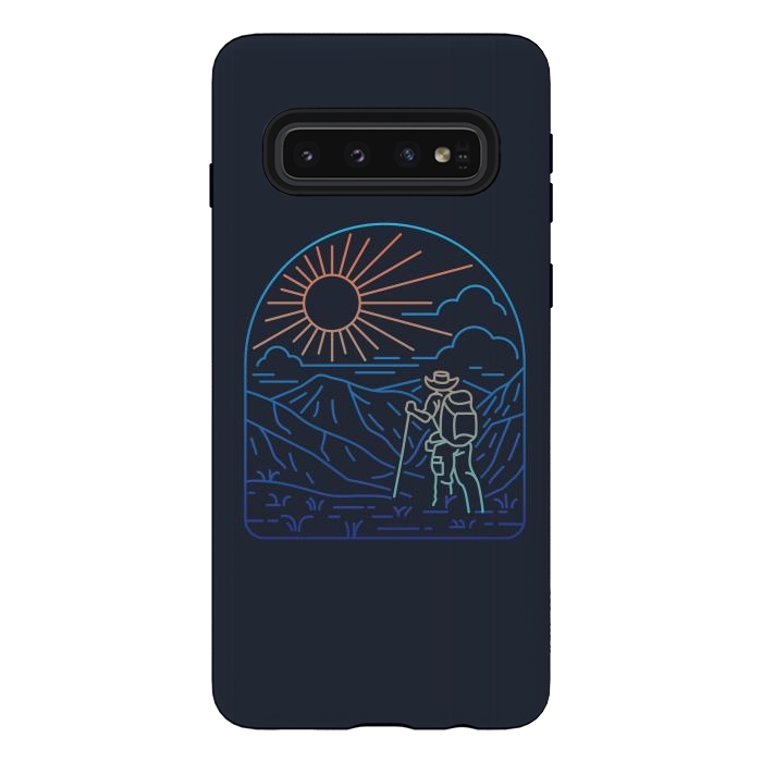 Galaxy S10 StrongFit Hiker Line by Afif Quilimo