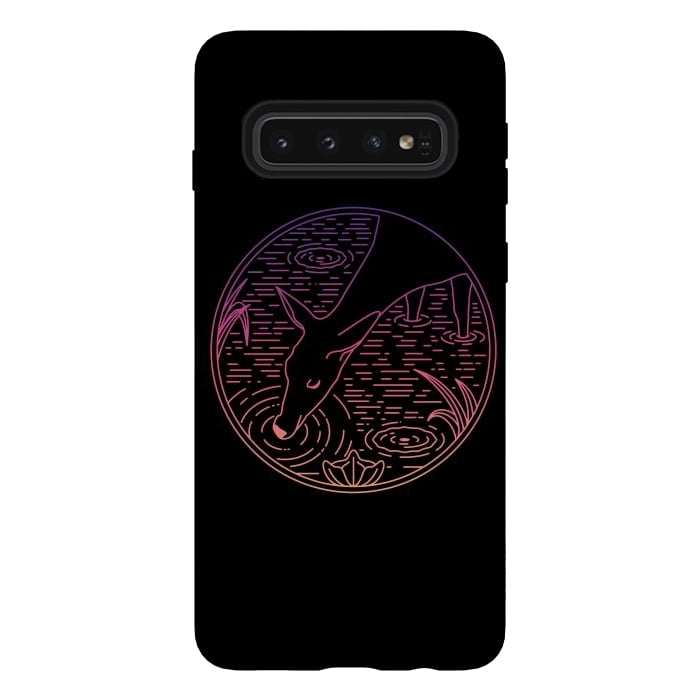 Galaxy S10 StrongFit Deer Line by Afif Quilimo