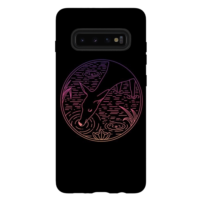 Galaxy S10 plus StrongFit Deer Line by Afif Quilimo