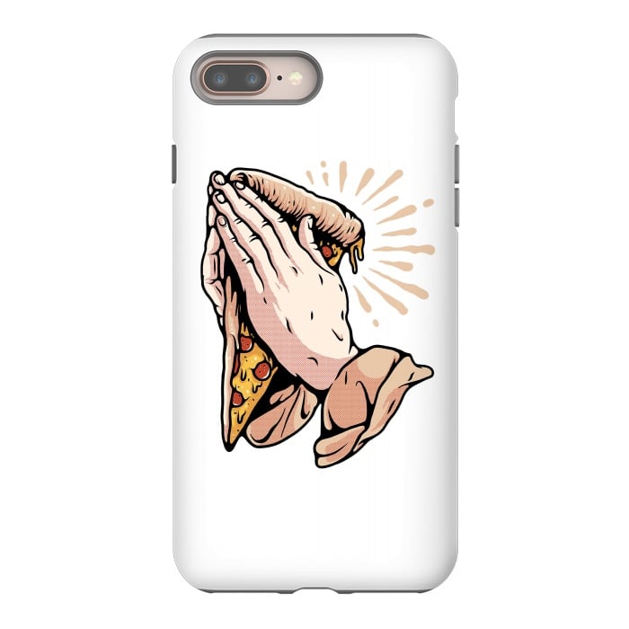 iPhone 7 plus StrongFit Pray for Pizza by Afif Quilimo