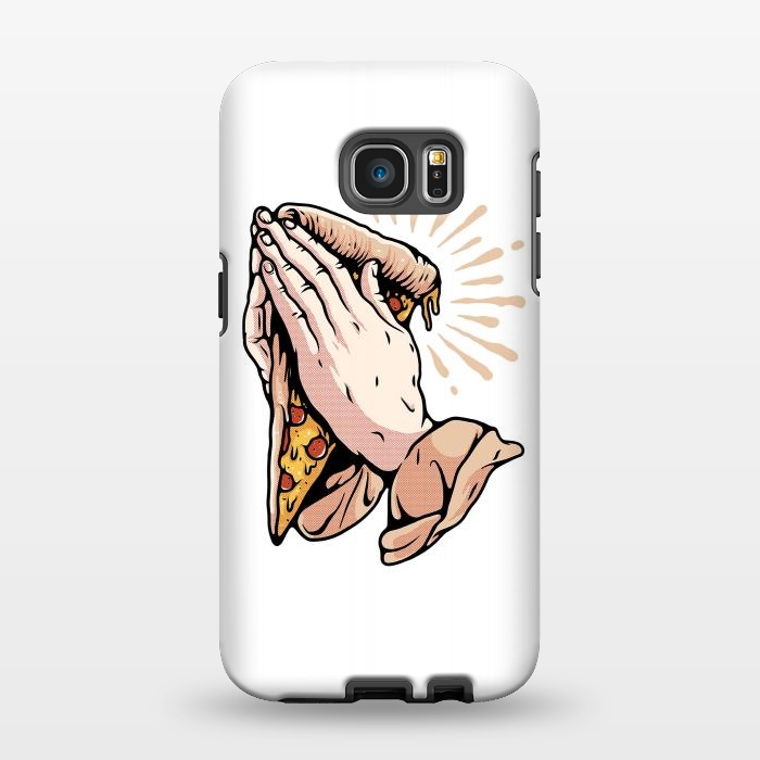 Galaxy S7 EDGE StrongFit Pray for Pizza by Afif Quilimo