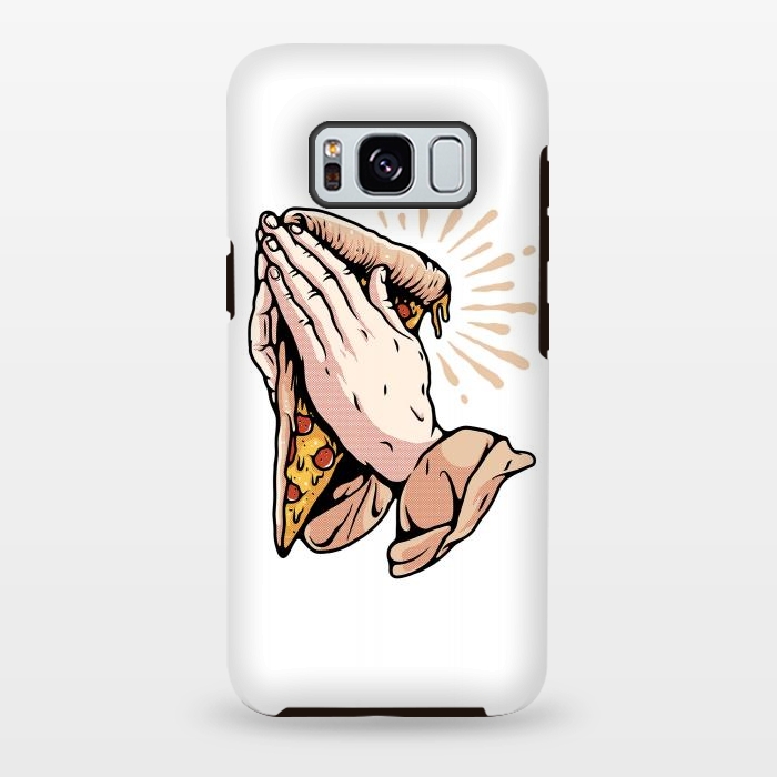 Galaxy S8 plus StrongFit Pray for Pizza by Afif Quilimo
