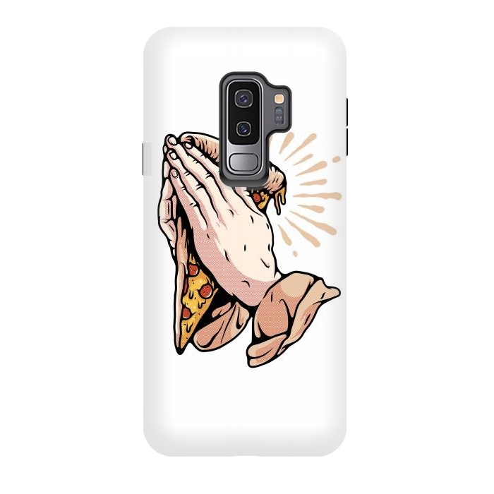Galaxy S9 plus StrongFit Pray for Pizza by Afif Quilimo