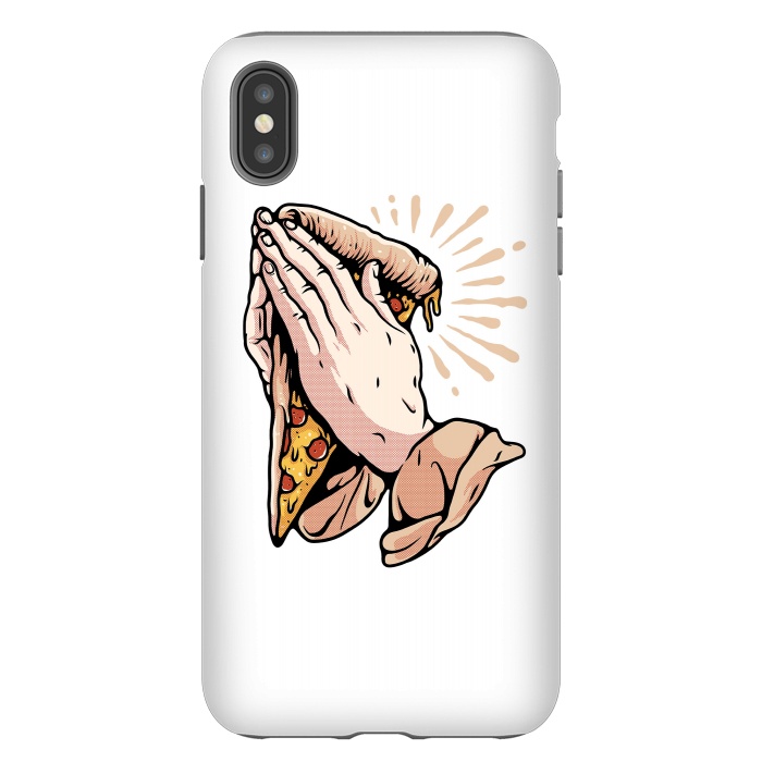 iPhone Xs Max StrongFit Pray for Pizza by Afif Quilimo