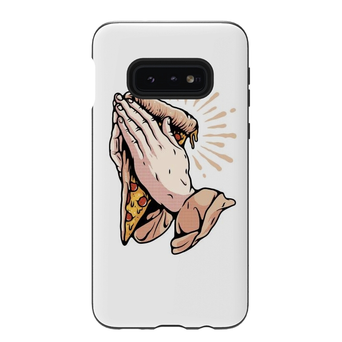 Galaxy S10e StrongFit Pray for Pizza by Afif Quilimo