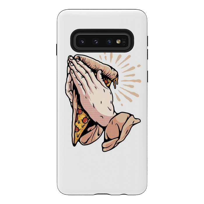 Galaxy S10 StrongFit Pray for Pizza by Afif Quilimo