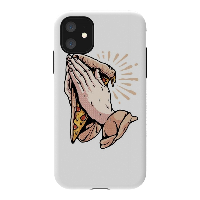 iPhone 11 StrongFit Pray for Pizza by Afif Quilimo