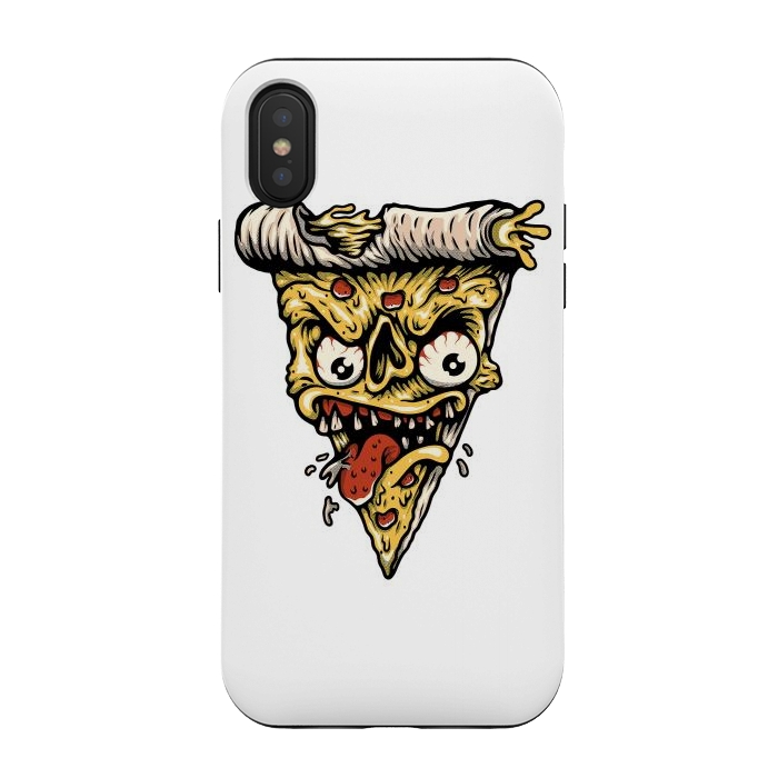 iPhone Xs / X StrongFit Pizza Monster by Afif Quilimo