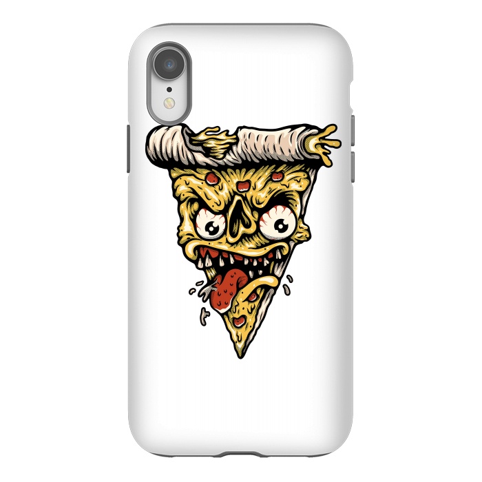 iPhone Xr StrongFit Pizza Monster by Afif Quilimo