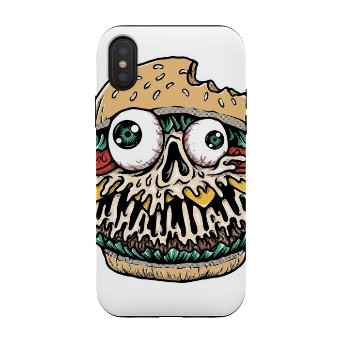 iPhone Xs / X StrongFit Hamburger Monster by Afif Quilimo