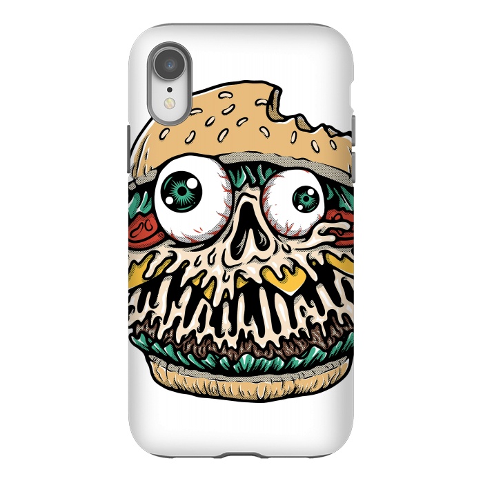 iPhone Xr StrongFit Hamburger Monster by Afif Quilimo