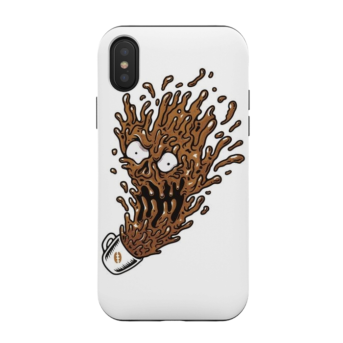 iPhone Xs / X StrongFit Coffee Monster by Afif Quilimo