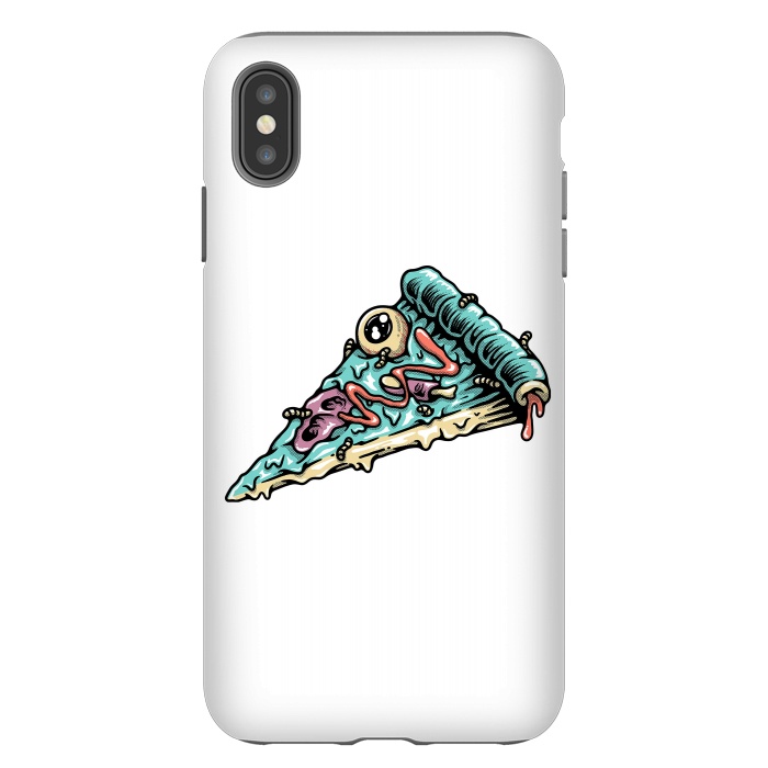 iPhone Xs Max StrongFit Pizza Zombie by Afif Quilimo