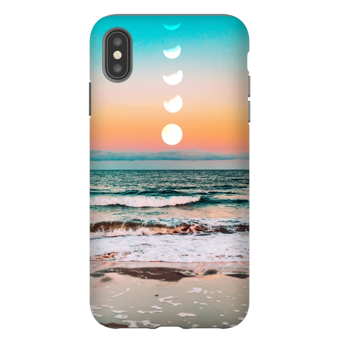 iPhone Xs Max StrongFit Beach Moon by Uma Prabhakar Gokhale
