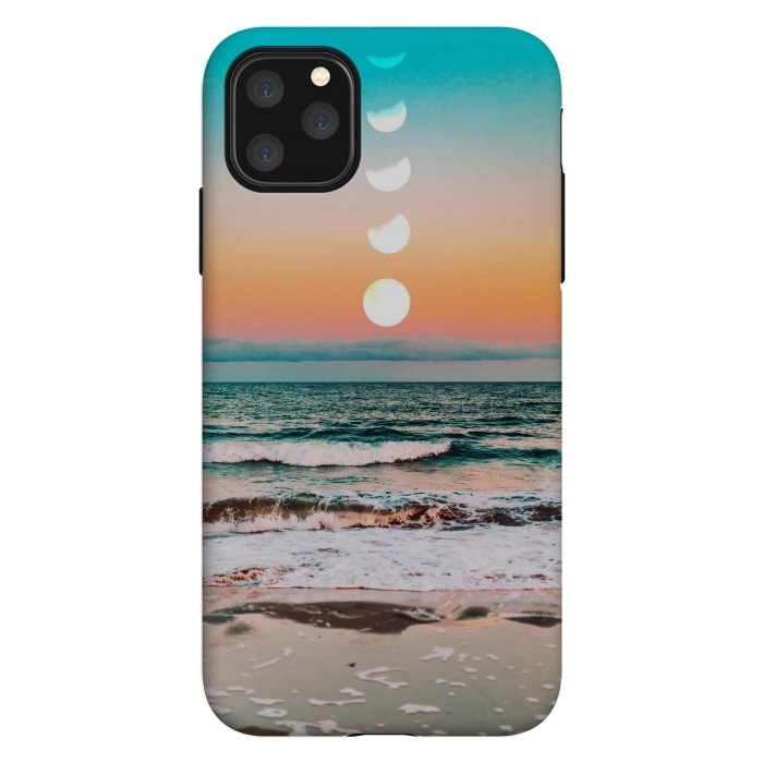 iPhone 11 Pro Max StrongFit Beach Moon by Uma Prabhakar Gokhale